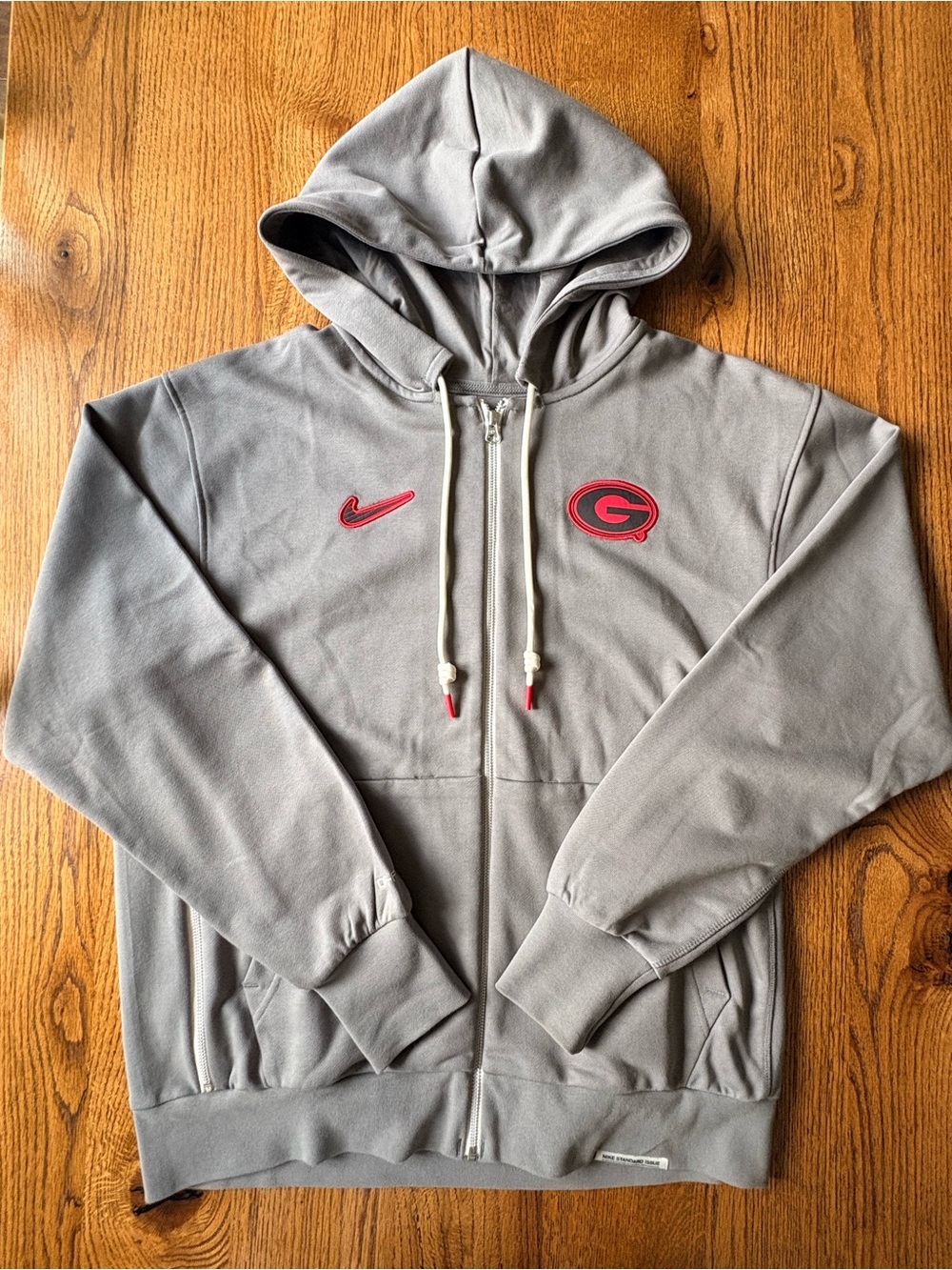 New without tags Nike Georgia Bulldogs Gray Full-Zip Hoodie-Mens Large- 2024